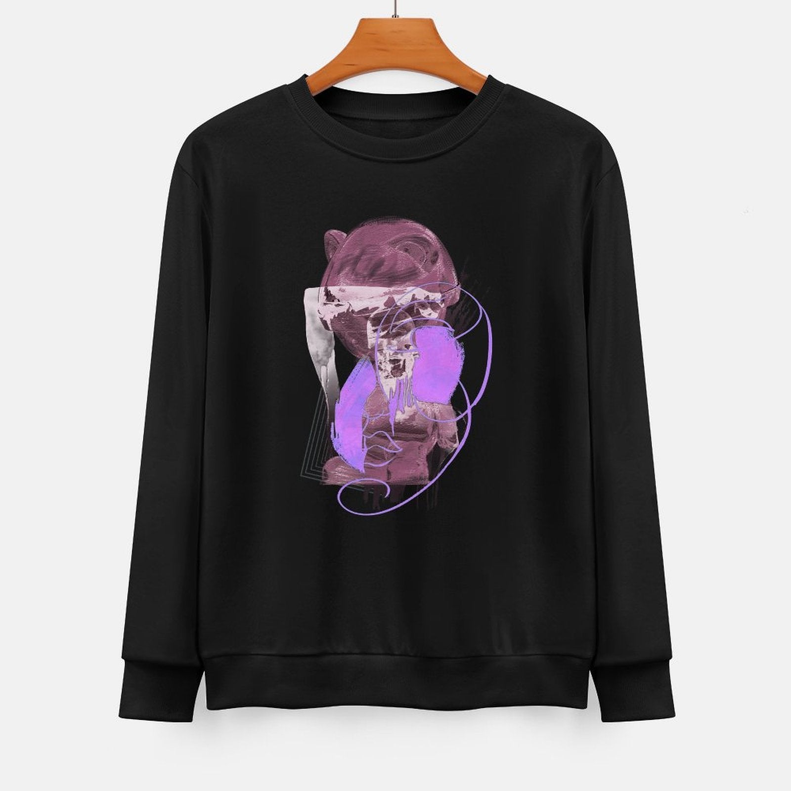 Long Sleeve With Front PatternPocket Tee Oversized